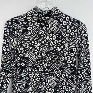 Anthropologie Adventurer Floral Mock Neck Top XS